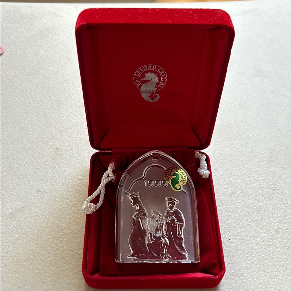 WATERFORD CRYSTAL The Nativity Collection Three Maji Ornament 1999 2nd edition